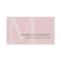 Chic Rosa Rosa Monogram Initial M Hår Smink