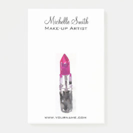 Chic rosa svart silver läppstift Makeup Post-it Block