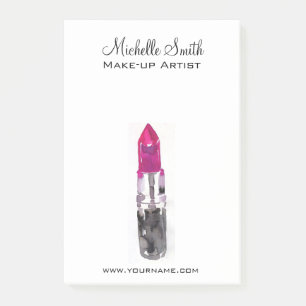 Chic rosa svart silver läppstift Makeup Post-it Block