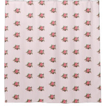Chic Rosa Tea Ro och Rand Shower Curtain