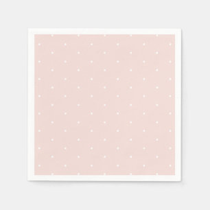 Chic rosa vit liten polka dots mönster söt pappersservett