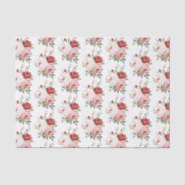 Chic rosa vita röda rosor blommig bröllopsdusch