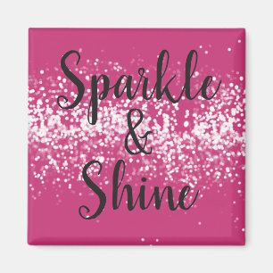 Chic Rosa White Gnistra Shine Magnet