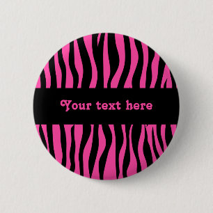 Chic rosa zebra knapp