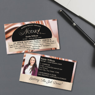 Chic Rose Mobile Notary & Loan Signing Agent Foto Visitkort
