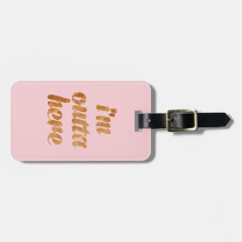 Chic rosor mig märkre för förmiddagOutta här Bagagebricka