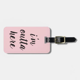 Chic rosor mig märkre för förmiddagOutta här Bagagebricka