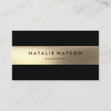 Chic Rough FAUX Guld Rand Black Modern Elegant