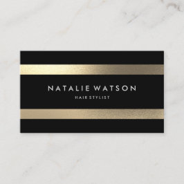 Chic Rough FAUX Guld Rand Modern Elegant 2 Visitkort