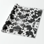 Chic Rustic Cow Print Black and White Presentpapper<br><div class="desc">Papper chic Rustic Cow Print Black and White Wrapping</div>