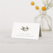Chic Rustic Minimal Olive Gren fauna Bröllop