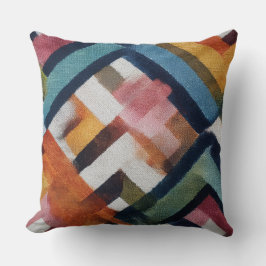  Chic rustic modern abstract throw pillows Kudde