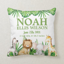 Chic Safari Jungle Animals Greenery Boy Nursery