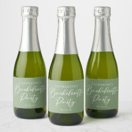 Chic Sage Green Bachelorette Party Custom Mini
