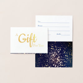 Chic Salon Spa Foil Gift Card Folierat Kort
