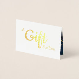 Chic Salon Spa Foil Gift Card Folierat Kort