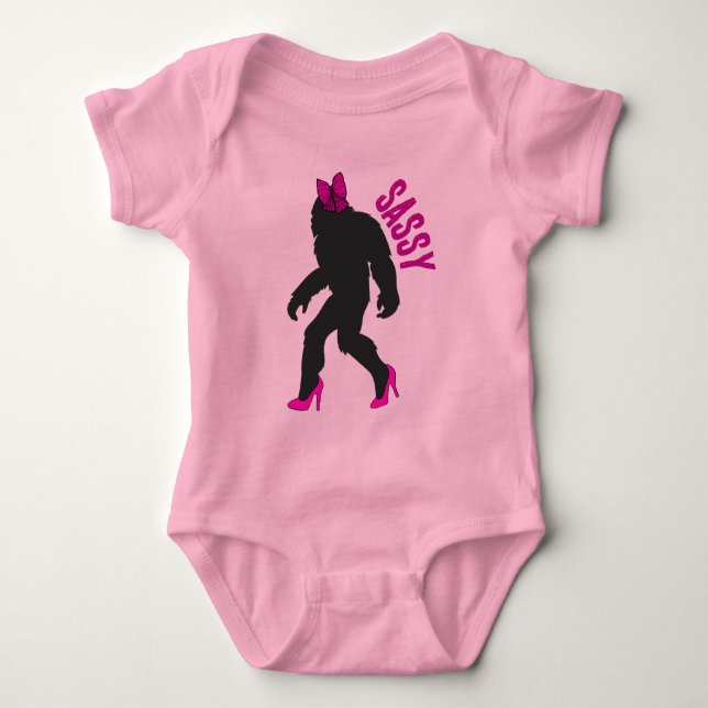Chic Sassy Sasquatch (stor fot) T Shirt (Framsida)
