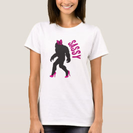 Chic Sassy Sasquatch (stor fot) T Shirt