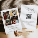 Chic Script 4 Photo Collage QR Code OSA Bröllop Inbjudningar<br><div class="desc">Modern och elegant design skriver ut Chic Script 4 Fotokollage QR-OSA-bröllopsinbjudan som kan anpassas med din text. Klicka på knappen "Anpassa" och använda verktyg som är utformat för att ändra mallen. Kolla in Graphic Art Design-arkivet för andra produkter som matchar den här designen!</div>