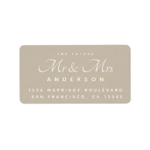 Chic Script Future, fru Bröllop Adress