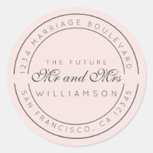 Chic Script Future, Mrs Bröllop Returadress