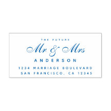 Chic Script Future, Mrs Bröllop Returadress