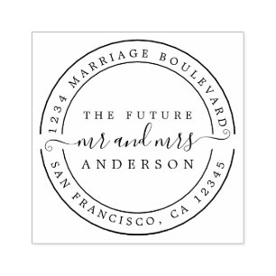 Chic Script Future, Mrs. Round Returadress Stämpel