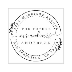 Chic Script Future, Mrs. Round Returadress Stämpel
