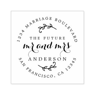 Chic Script Future, Mrs. Round Returadress Stämpel