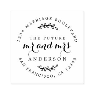 Chic Script Future, Mrs. Round Returadress Stämpel