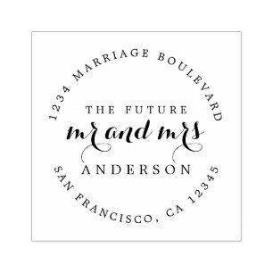 Chic Script Future, Mrs. Round Returadress Stämpel