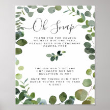 Chic Script Grey Eucalyptus Unplugged Bröllop
