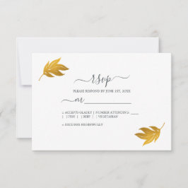 Chic Script Guld Löv Simple Bröllop OSA Kort
