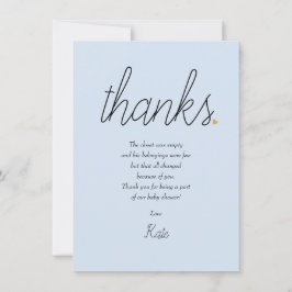 Chic Script Kärlek Heart Pojke Tack Dikt