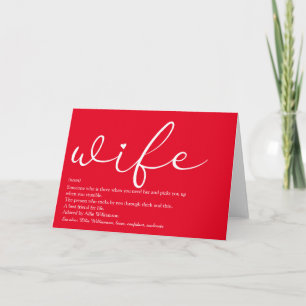 Chic Script Makedefinition Kärlek Heart Red Kort