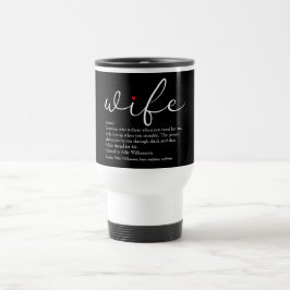 Chic Script Red Kärlek Heart Modern Wife Definitio Resemugg