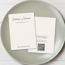 Chic Script-Visning för keramiska  Visitkort