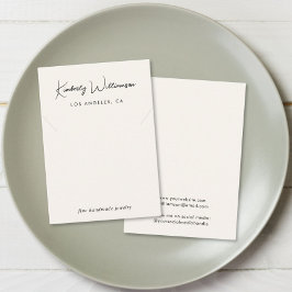 Chic Script-Visning för keramiska  Visitkort