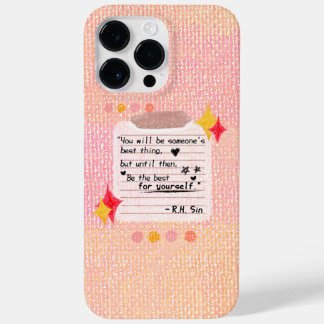 Chic Self-Kärlek citerar iphone case Soft Pinky