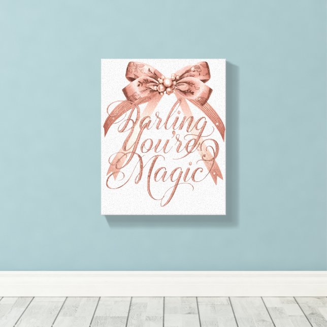 Chic Self Love and Empowerment Message Canvastryck (Insitu (trägolv))