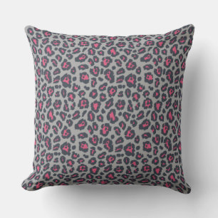 Chic Shock rosa Leopard Skriv ut Mönster Kudde