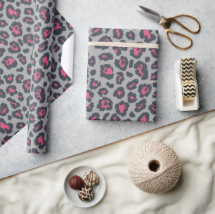Chic Shock rosa Leopard Skriv ut Mönster Presentpapper
