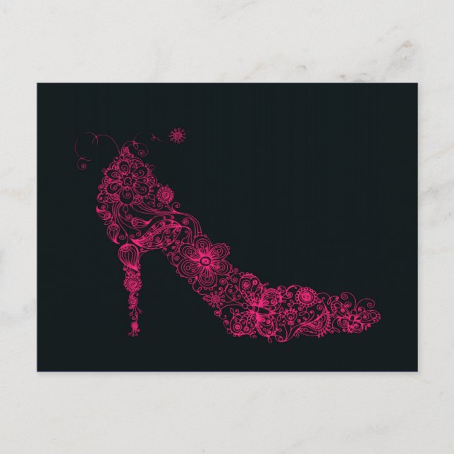 Chic Shoe ~ vykort (Framsida)