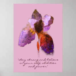 Chic Sibiriska isriskropografiinspiration Poster