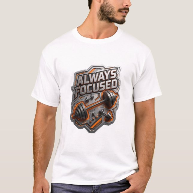 Chic Silver ALLTID FOKUSERAD Statement T-shirt (Framsida)