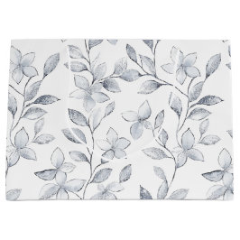 Chic Silver Vita Blommigten Bröllop