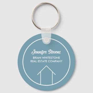 Chic Simple Real Gods Company Stone Blue Anpassnin Nyckelring