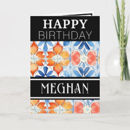 Chic Simple Summer Glad Födelsedag Kort