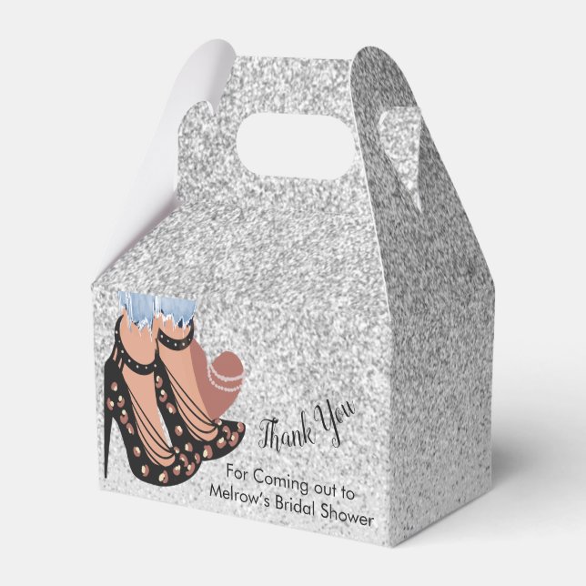 Chic Skönhet Mode Glitter Bröllopsfest Presentaskar (Framsidan Sidan)