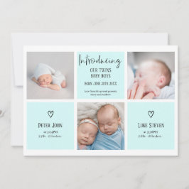 Chic-skript 3 fotokollage blue baby twillingar-fot meddelande